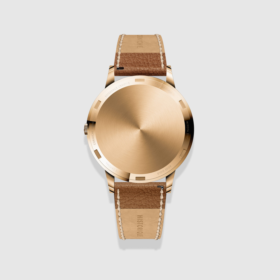 Corniche | Historique - Rose Gold / Cognac Brown Leather