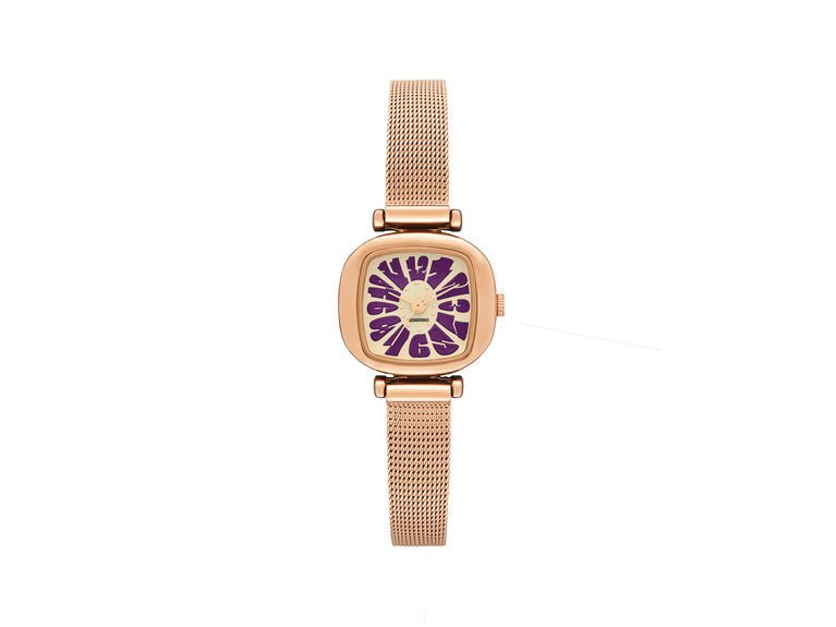 The Moneypenny Flower Royale Rose Gold Violet