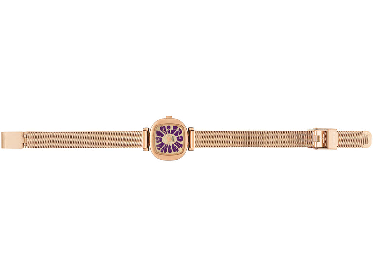 The Moneypenny Flower Royale Rose Gold Violet