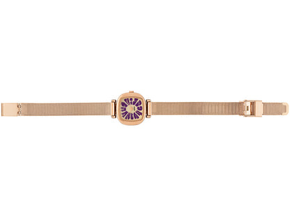 The Moneypenny Flower Royale Rose Gold Violet