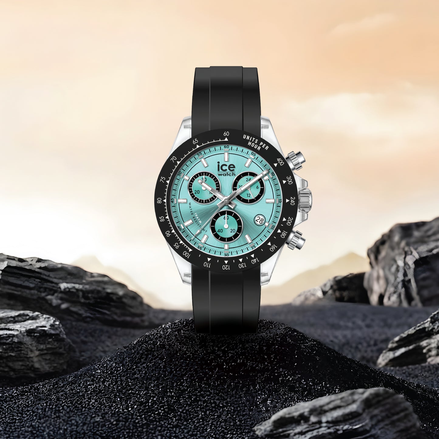 BEWATCH - Clear Black Turquoise