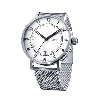 Bravur | BW001 - Silver / Milanese Mesh
