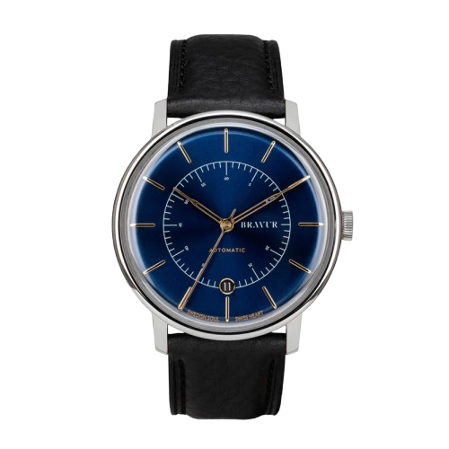 Bravur | Scandinavia - Midnight Blue / Black Leather (Automatic)