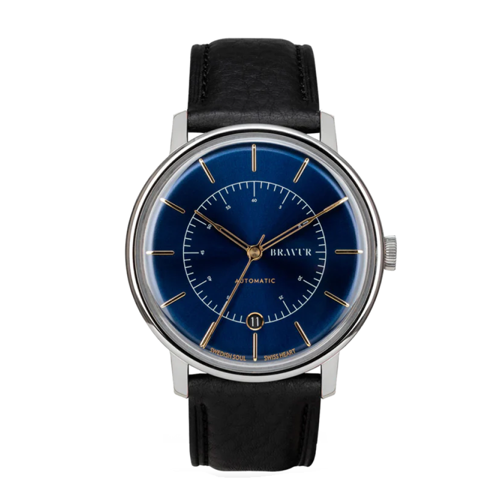 Bravur | Scandinavia - Midnight Blue / Black Leather (Automatic)