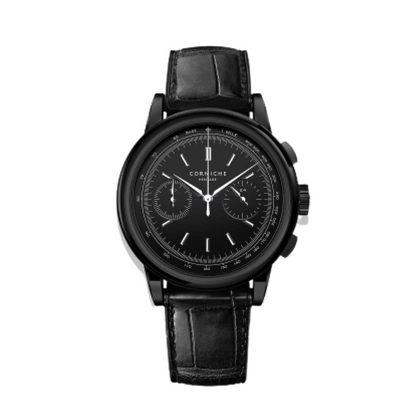 Corniche | Heritage Chronograph - Stainless Steel / Black PVD