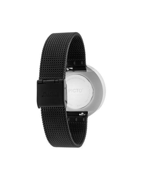 Picto | Black Dial / Matt Black Mesh Band