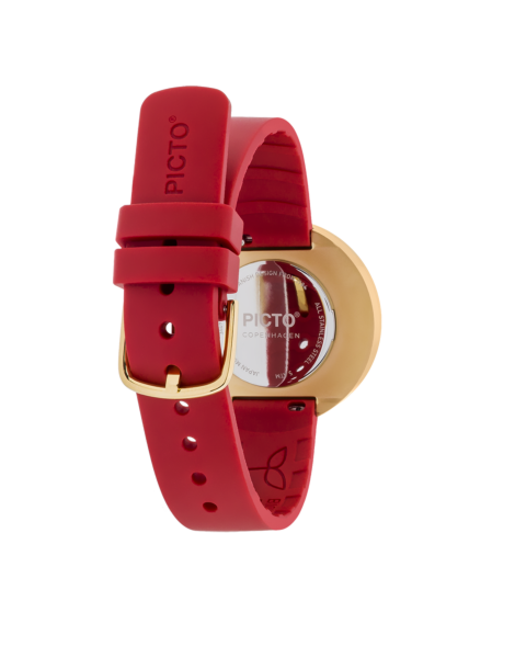 Picto |  Cinnamon Red Dial / Cinnamon Red Bio based TPU Strap