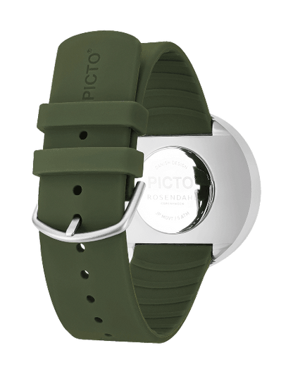 Picto | Fresh Olive Dial / Fresh Olive Silicone Strap