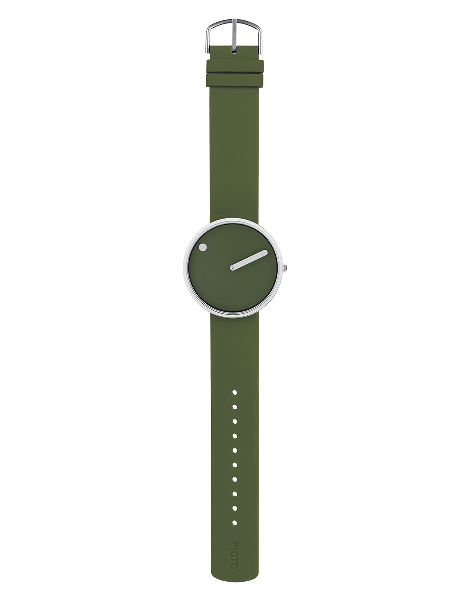 Picto | Fresh Olive Dial / Fresh Olive Silicone Strap