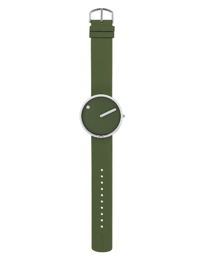 Picto | Fresh Olive Dial / Fresh Olive Silicone Strap