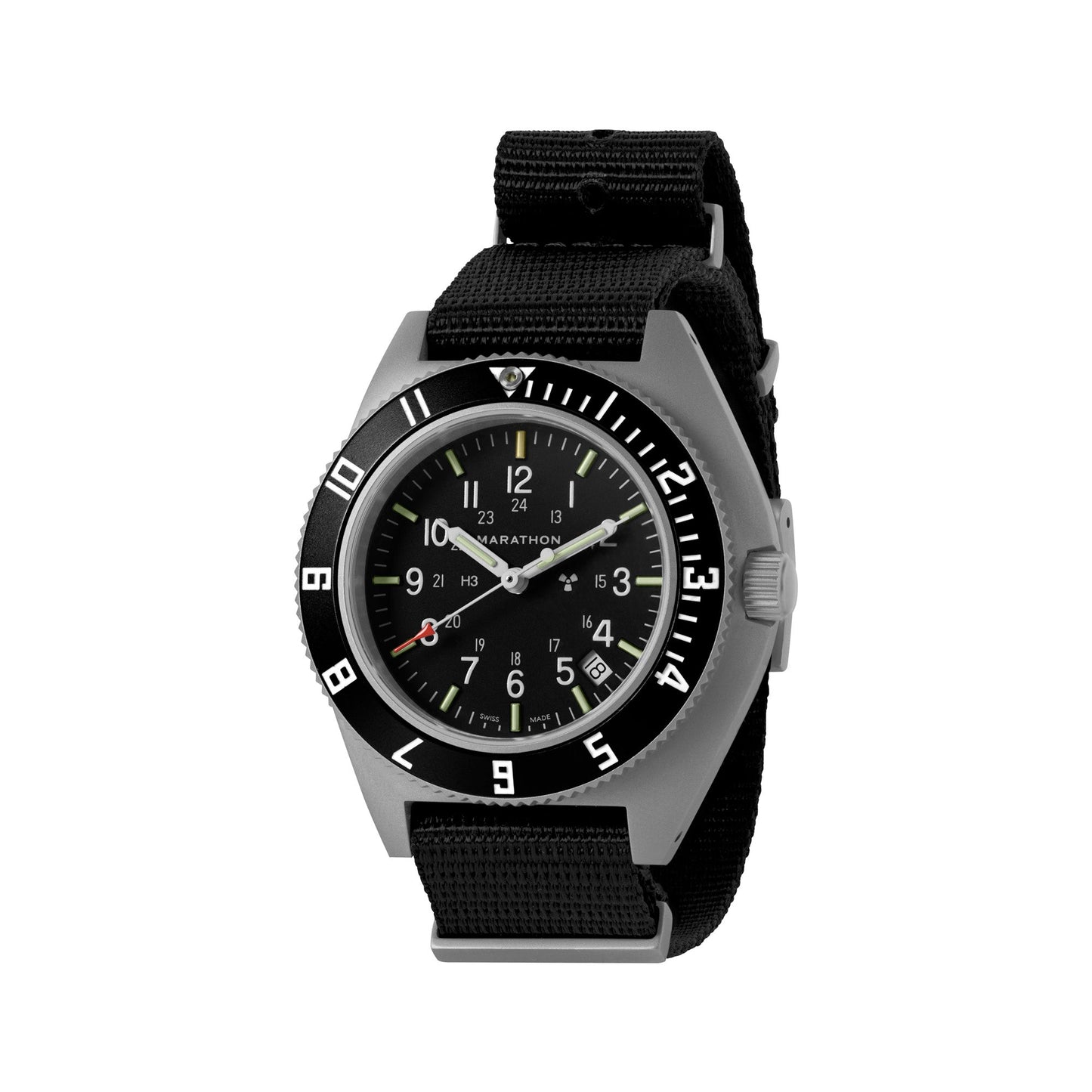 Marathon | Pilot's Navigator Date - 41mm Steel (SSNAV-D) Nylon