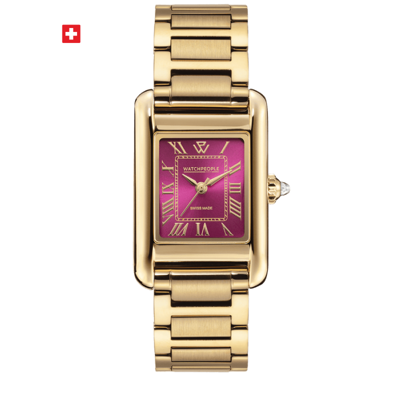 WatchPeople - WP6 - Gold Flashy Pink