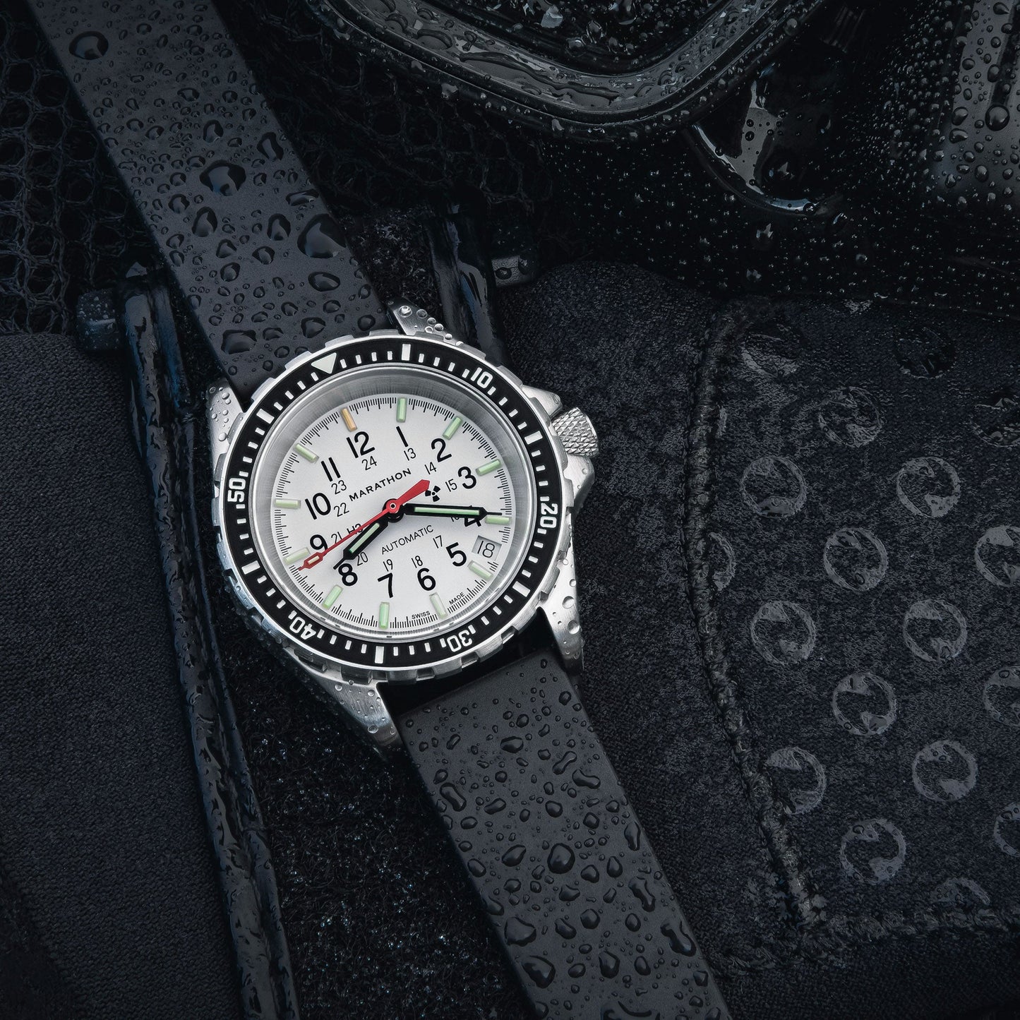 Marathon | Vulcanized Rubber (in 2 pcs) - Black - 18mm