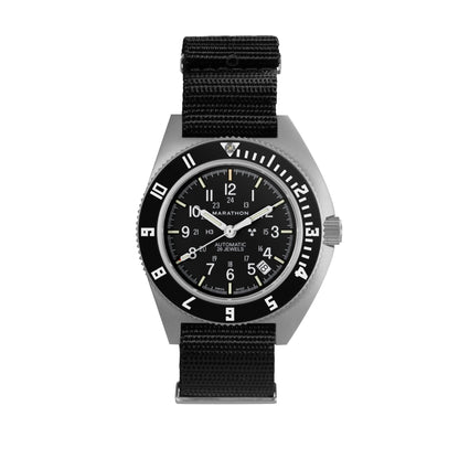 Marathon | Pilot's Steel Navigator w/ Date (Automatic) / Black Nylon - 41mm