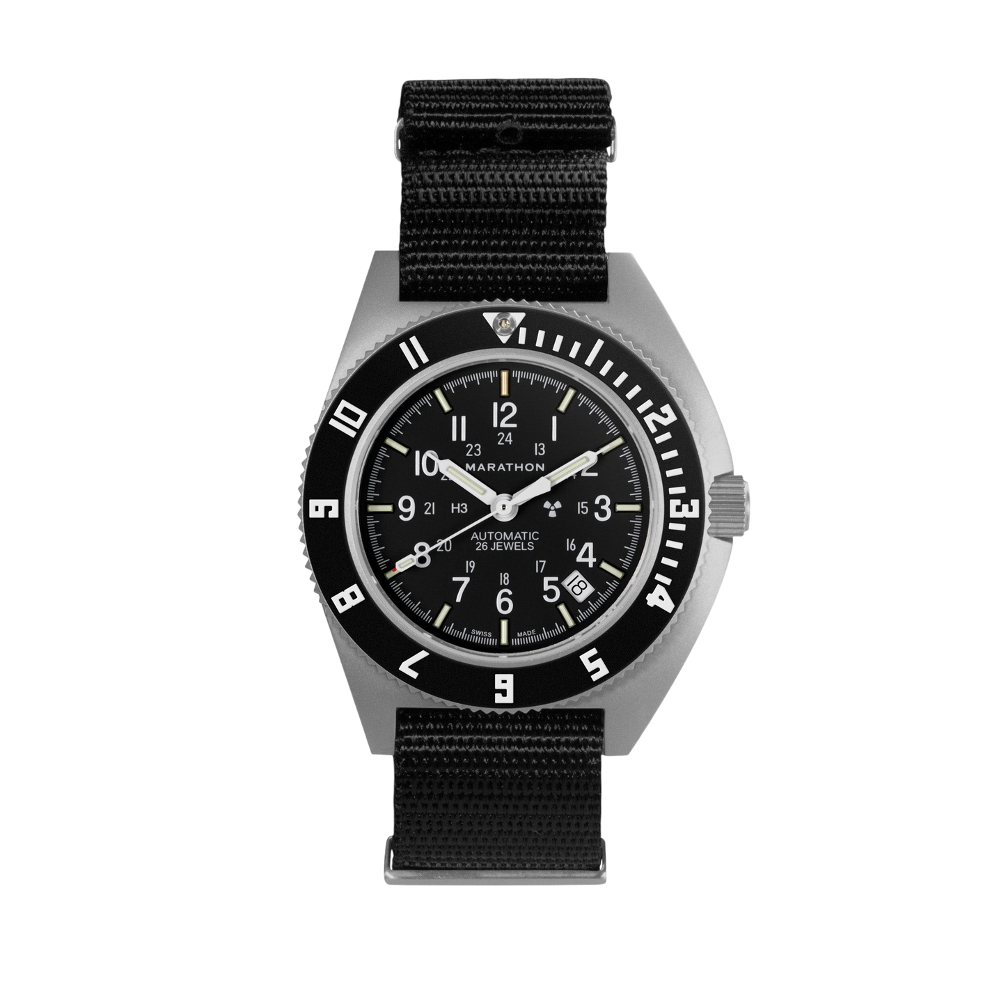 Marathon | Pilot's Steel Navigator w/ Date (Automatic) / Black Nylon - 41mm