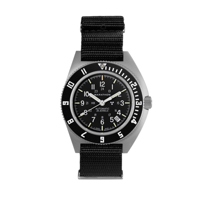 Marathon | Pilot's Steel Navigator w/ Date (Automatic) / Black Nylon - 41mm