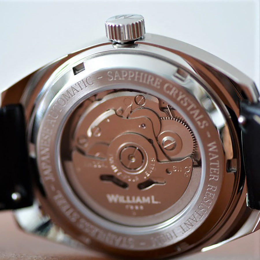 William L. 1985 | Diver 70's - Stainless Steel Black Leather (Automatic)