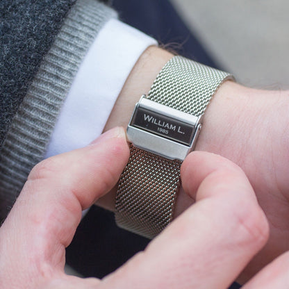 William L. 1985 | Strap 18mm - Mesh - Stainless Steel