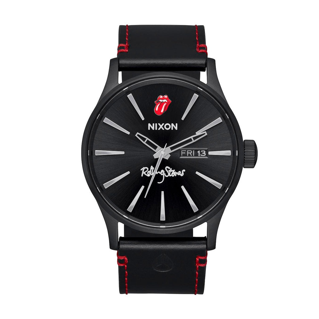 Nixon | Rolling Stones x Nixon - Sentry Leather - All Black