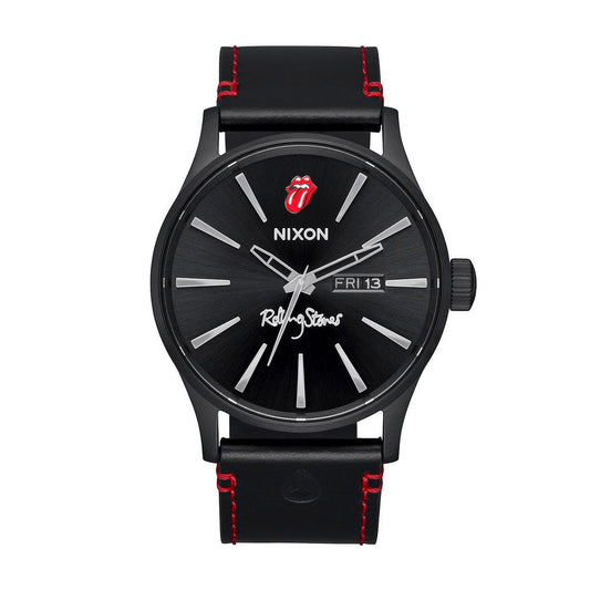 Nixon | Rolling Stones x Nixon - Sentry Leather - All Black