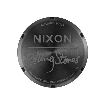 Nixon | Rolling Stones x Nixon - Sentry Leather - All Black