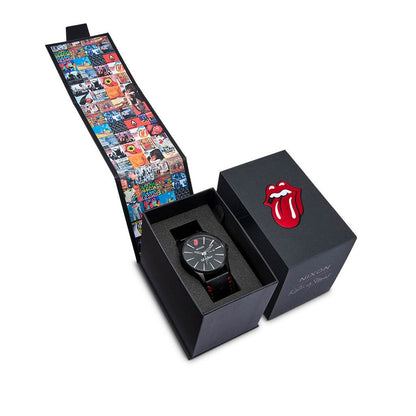 Nixon | Rolling Stones x Nixon - Sentry Leather - All Black