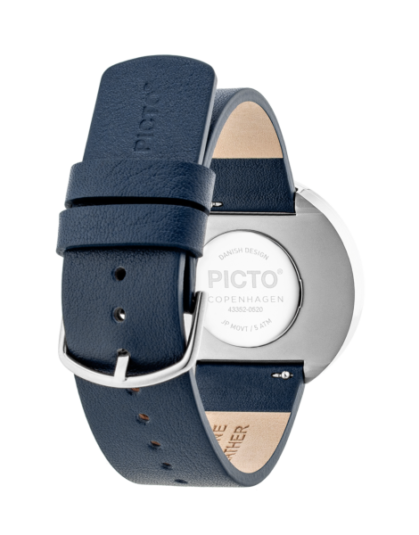 Picto | Thunder Grey Dial / Midnight Blue Leather Strap