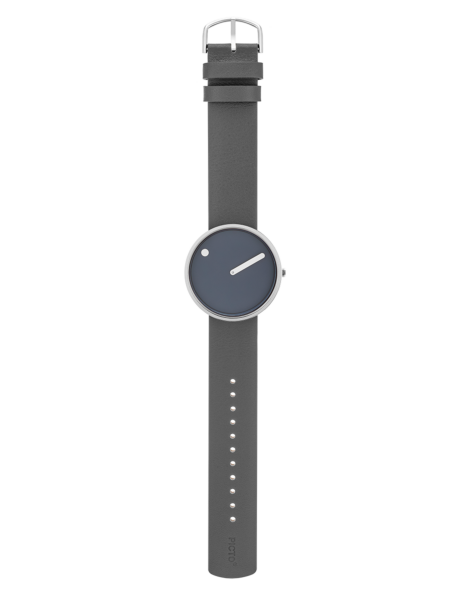 Picto | Midnight Blue Dial / Thunder Grey Leather Strap